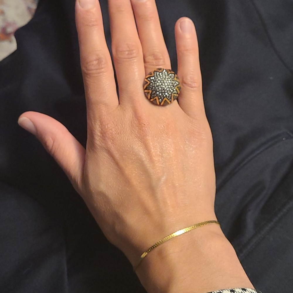 Stella dot Pave ring size  5.5 - 8